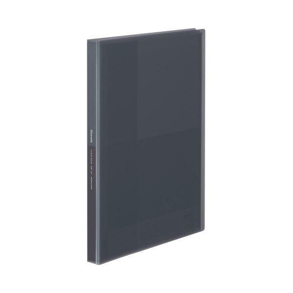 ds-（まとめ）コクヨ クリヤーブック（Glassele） 固定式 A4タテ 40ポケット ブラック ラ-GL40D 1冊 〔×30セット〕