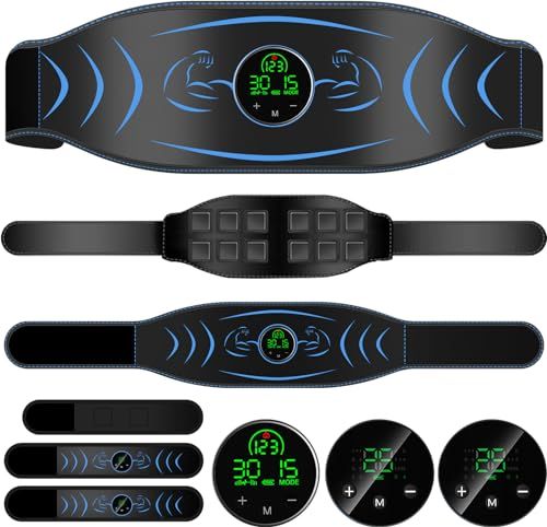 ☆新品☆EMS腹筋ベルト 15種類モード 30段階強度調整 12枚伝導布 20分タイマー ジェルシート不要 筋トレ 腹筋マシン 腹筋パッド 液晶表示 トレーニングマシーン 男女兼用 USB充電式 腕部ベルト 延長ベルト日本語説明書 97bf962e