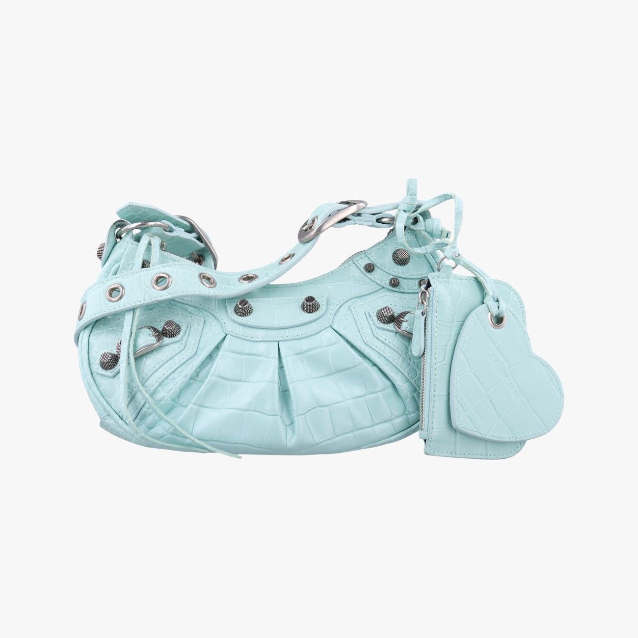 バレンシアガBalenciagaル カゴール ミニ ブルー ラムスキン 671309.3914.Q.002123