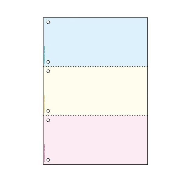 ds-（まとめ）ヒサゴ マルチプリンタ帳票 撥水紙 A4カラー 3面 6穴 BPW2013 1冊（50枚） 〔×5セット〕