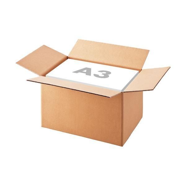 ds-（まとめ）TANOSEE 無地ダンボール箱 A3（L）サイズ 軽量タイプ 高さ295mm 業務用パック 1パック（30枚） 〔×3セット〕