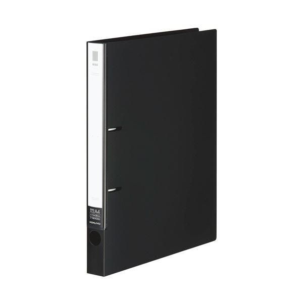ds-（まとめ）コクヨ リングファイル（NEOS）A4タテ 2穴 220枚収容 背幅33mm ブラック フ-NE430ND 1セット（10冊） 〔×3セット〕