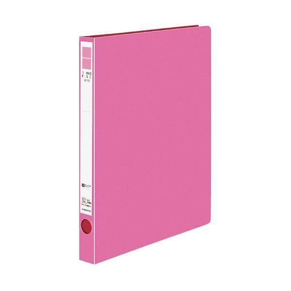 ds-（まとめ）コクヨ リングファイル（ER・PP表紙）A4タテ 2穴 170枚収容 背幅29mm ピンク フ-UR420NP 1セット（10冊） 〔×3セット〕