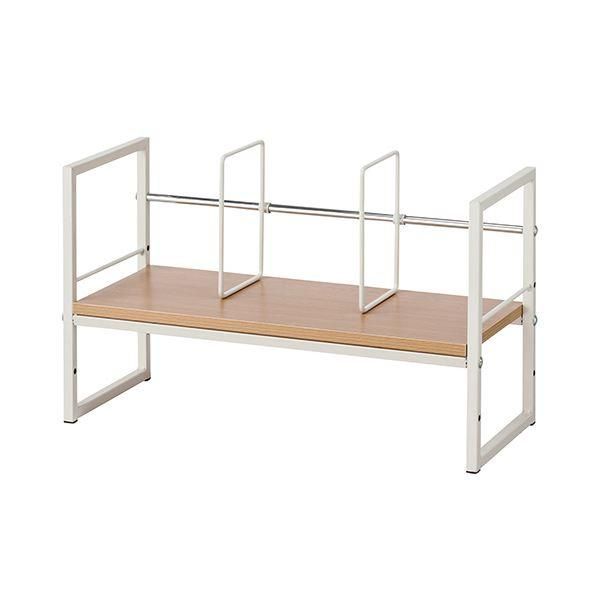 ds-（まとめ）YAMAZEN デスク上ファイルラック 幅590mm ウッドナチュラル DUF-6025WNIV 1台 組立品 〔×3セット〕 17,194円