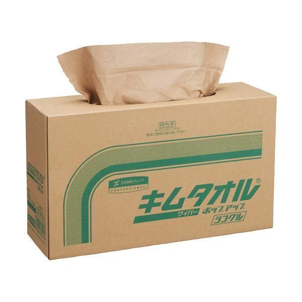 ds-（まとめ）日本製紙クレシア キムタオル ポップアップ シングル 61420 1セット（600枚：150枚×4箱） 〔×3セット〕