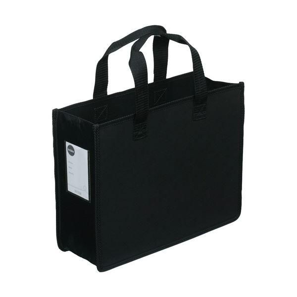 ds-（まとめ）サクラクレパス ノータムオフィス・トートバッグ J（自立タイプ） ブラック UNT-A4J#49 1セット（5個） 〔×3セット〕