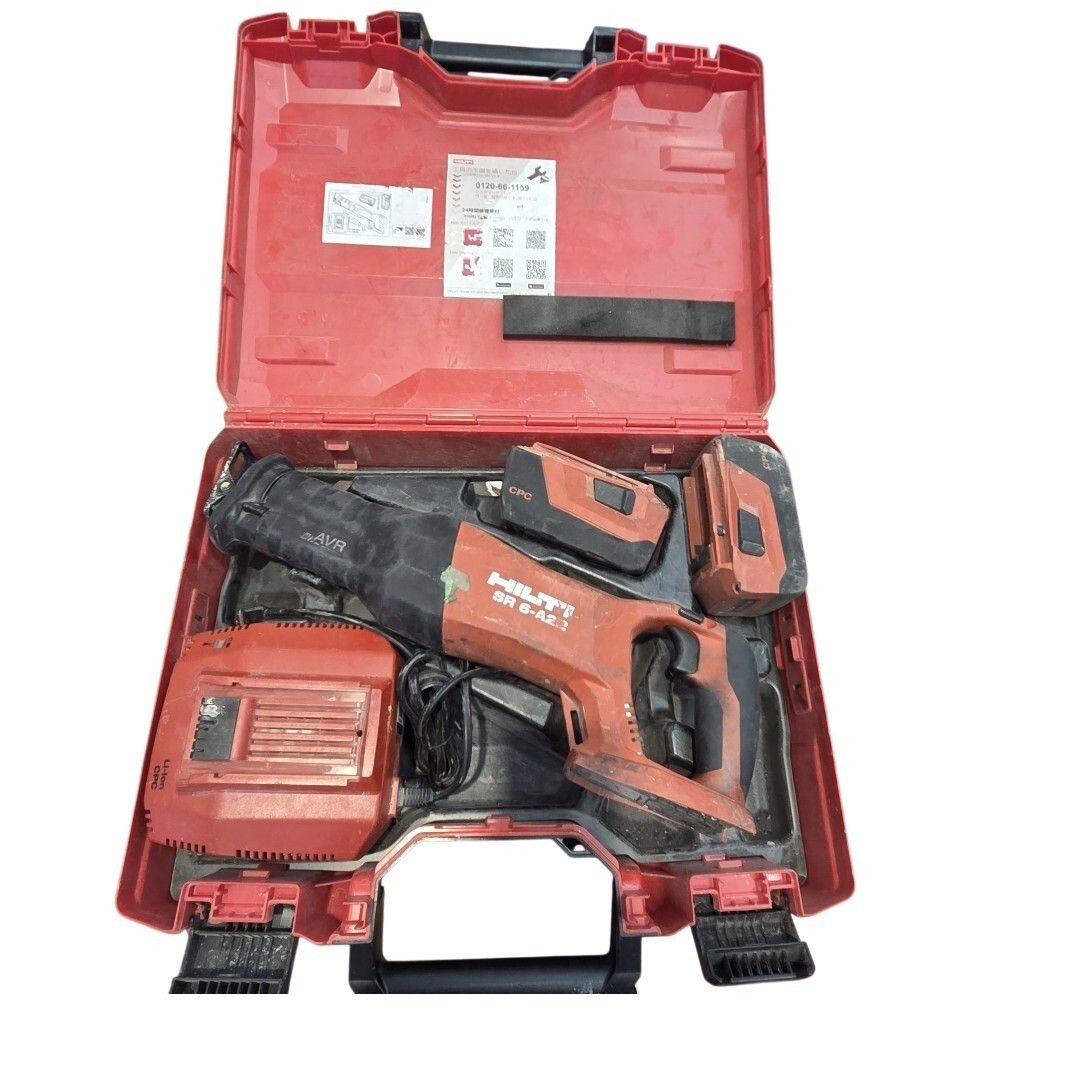 S06105 HILTI 充電式レシプロソー SR 6-22 バッテリー 充電器 切断 DIY 電動 工具