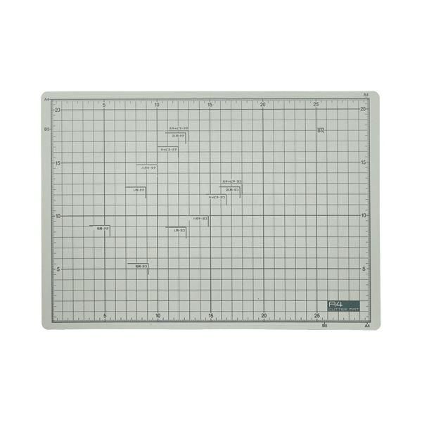 ds-（まとめ）TANOSEE フタル酸エステル不使用 滑りにくいカッターマット A4 225×320mm 1枚 〔×5セット〕