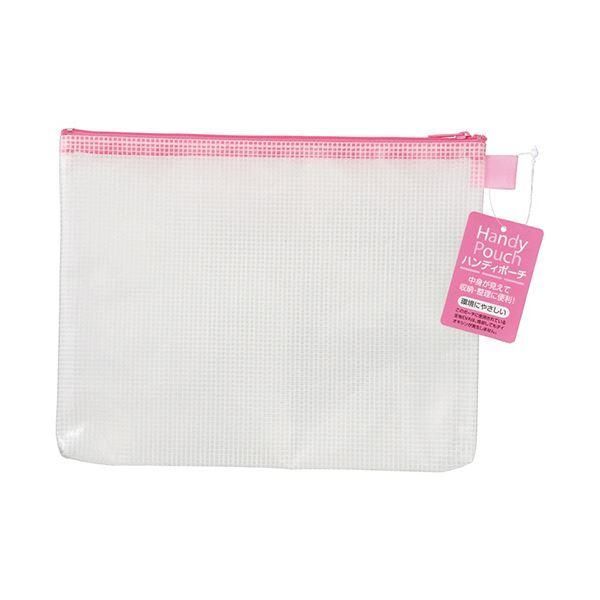 ds-（まとめ）ハピラ ハンディポーチ A5 ピンク HP302PK 1セット（5枚） 〔×5セット〕