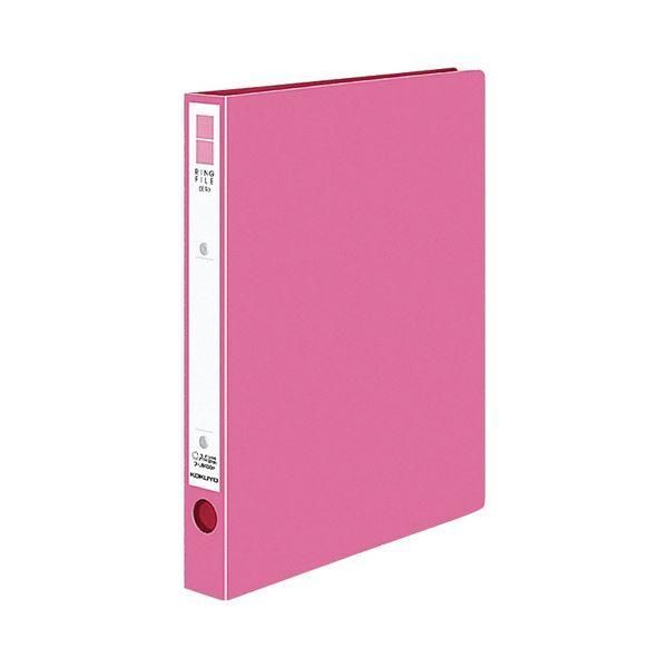ds-コクヨ リングファイル（ER・PP表紙）A4タテ 2穴 220枚収容 背幅39mm ピンク フ-UR430NP 1セット（10冊）