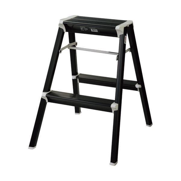 ds-長谷川工業 アルミ踏み台 SKITSTEP 2段 ブラック SK2.0-06BK 1台 15,023円
