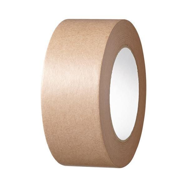 ds-TANOSEE クラフトテープ重ね貼可能 50mm×50m 茶 1セット（50巻）