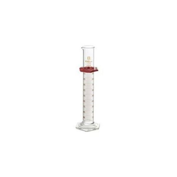ds-（まとめ）メスシリンダー （SIBATA） カスタムA 100mL バンパー付 〔×5セット〕