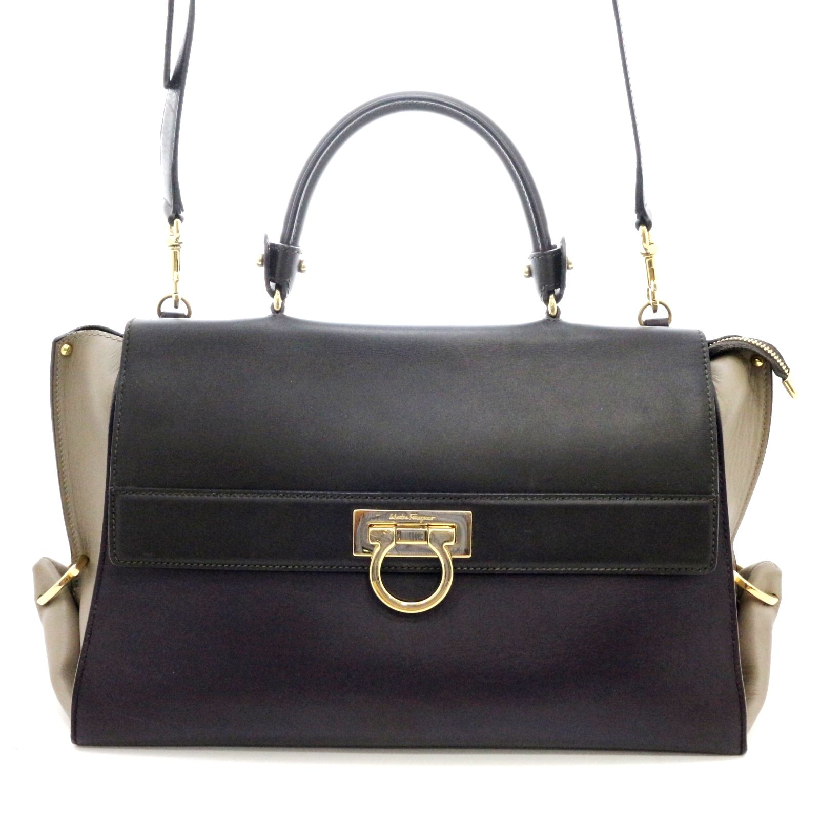 Salvatore Ferragamo サルヴァトーレフェラガモ ガンチーニ 2wayバッグ 