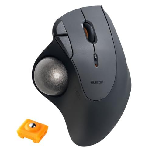 エレコム ワイヤレス トラックボール マウス IST PLUS (アイエスティー プラス) ボールローラー Bluetooth×2 無線2.4GHz×1 マルチ接続 Windows/mac/iPad/Chrome/Android ブラック M da7a01a2