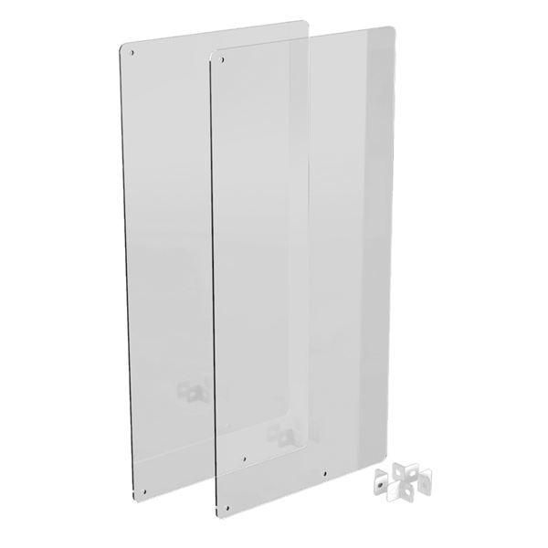ds-クロス型アクリルパーティション用パネル 約W300×D3×H600mm 〔2枚セット〕 PTS-CR3002CR