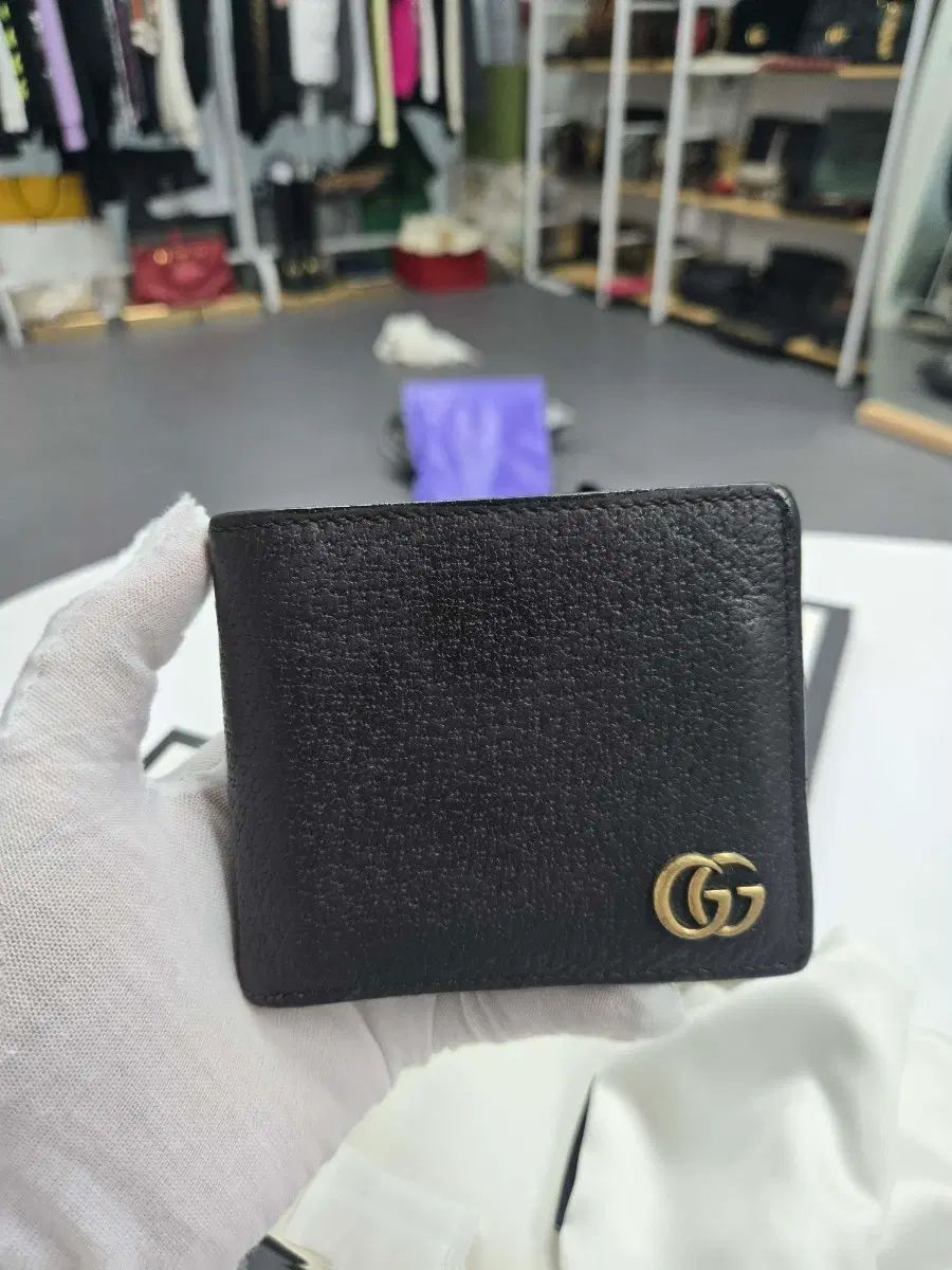 正規品 グッチ マーモント 二つ折り財布