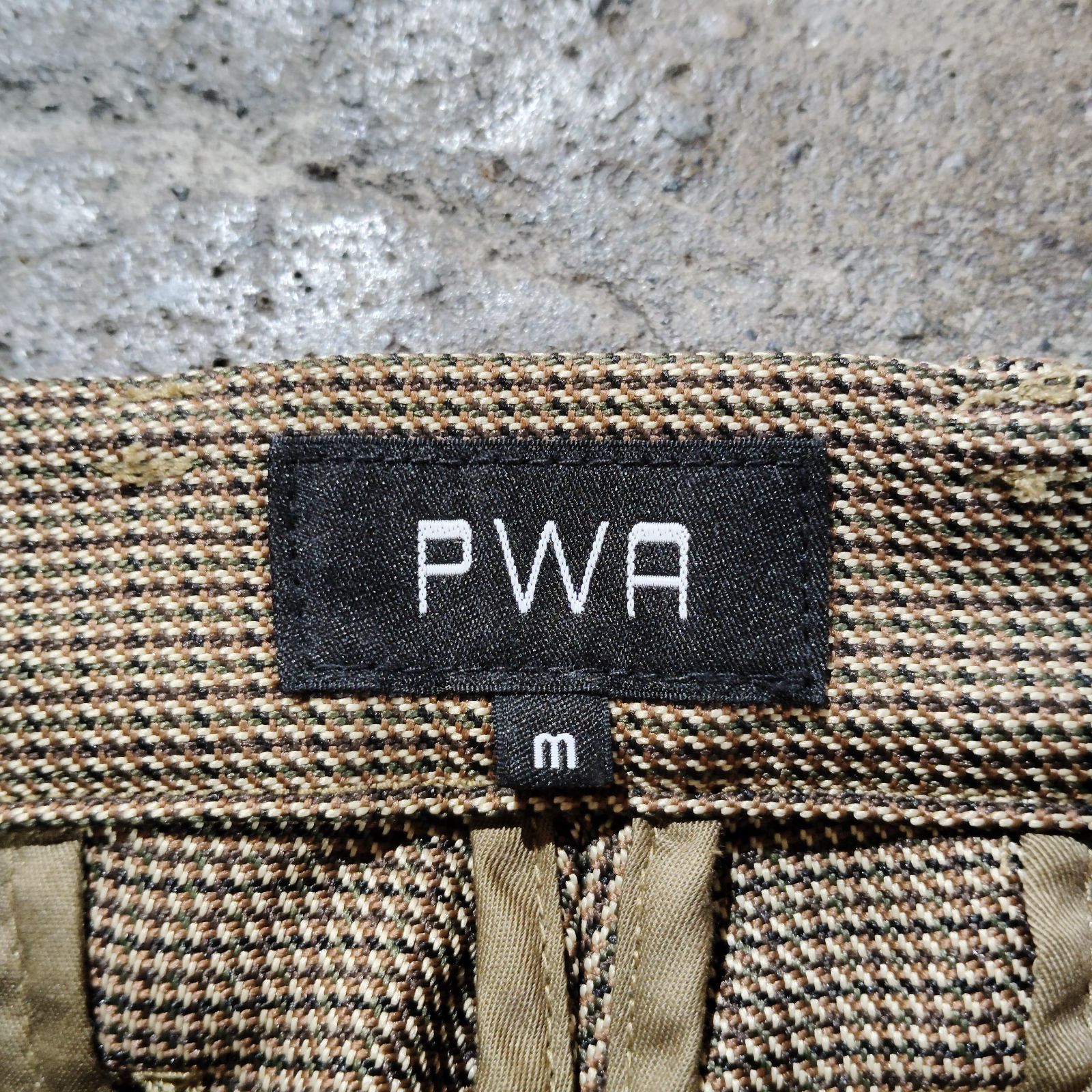 PWA UNIHOME-02 / PLAID 24FW M プア ユニホーム スラックス ハウンド