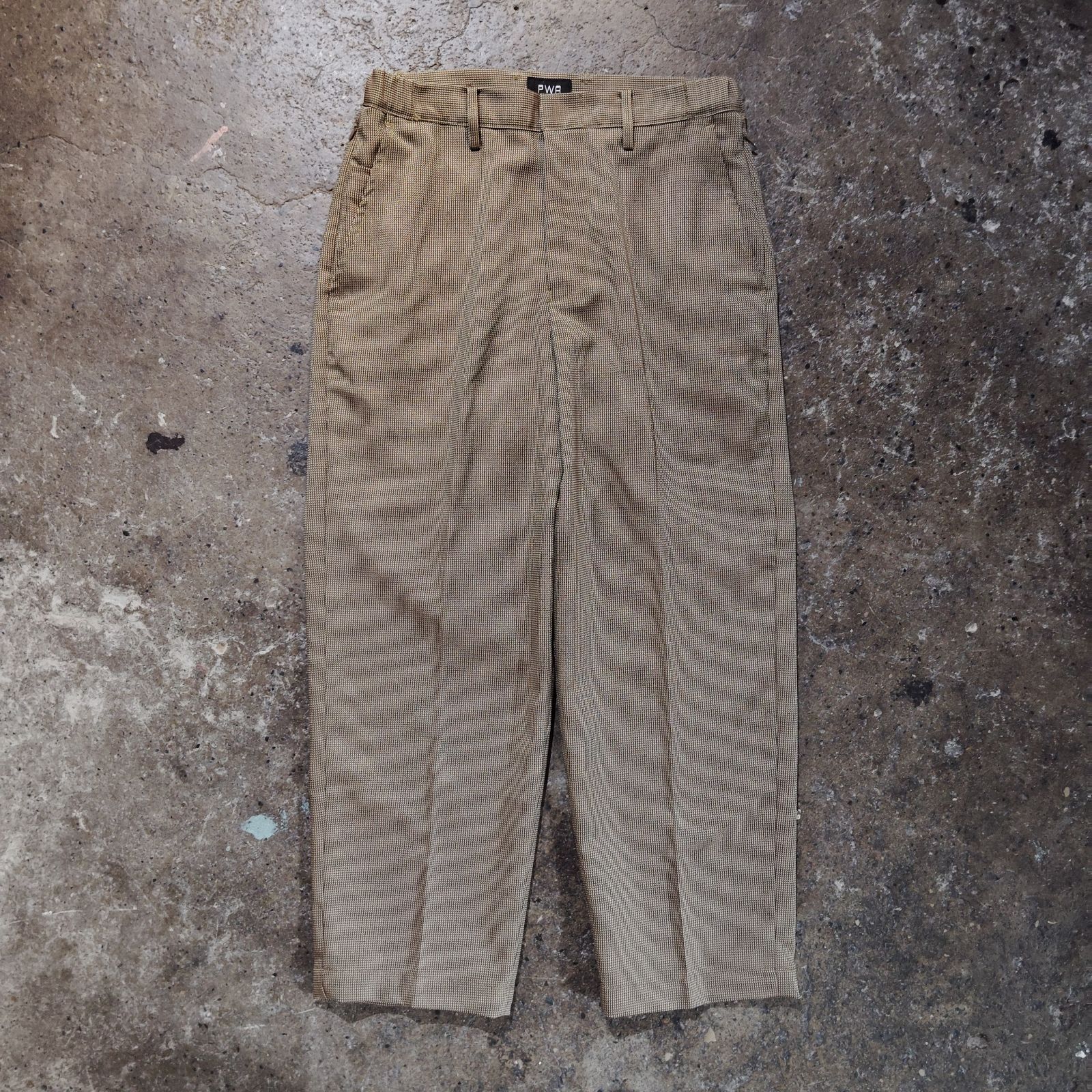PWA UNIHOME-02 / PLAID 24FW M プア ユニホーム スラックス ハウンド