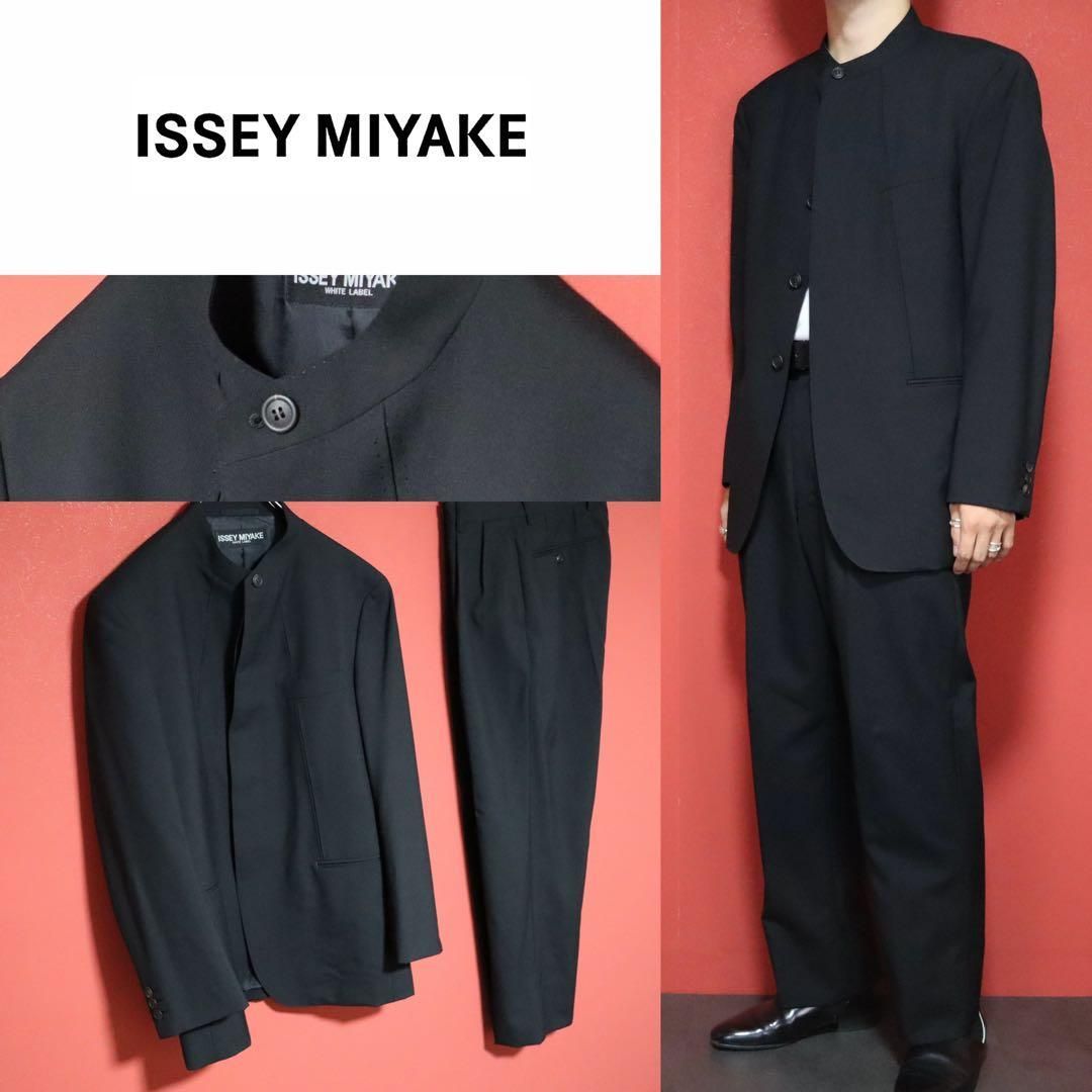 ISSEY MIYAKE 八の字ステッチ マオカラーデザイン セットアップ