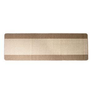 ds-〔18個セット〕 洗いやすいキッチンマット/フロアマット 〔ベージュ〕 45×180cm 薄手ループタイプ 日本製 『優踏生』