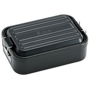ds-〔32個セット〕 モダン 弁当箱 〔ブラック〕 850ml 幅19.2cm 耐熱温度140度 『スケーター アルミふわっとタイトランチボックス』 54,762円
