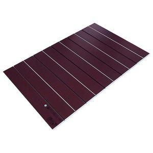 ds-〔6個セット〕 風呂ふた 風呂フタ 80cm×140cm用 ブラウン 薄型 抗菌 防カビ 折りたたみ コンパクト SGマーク認定 ネクストAG