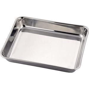 ds-〔10個セット〕 角バット ステンレスバット 21枚取 幅20×奥行24.6×高さ3.5cm 味道 キッチン 台所