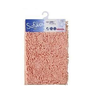 ds-〔20個セット〕 マイクロファイバー バスマット/フロアマット 〔ピンク〕 50×80cm 吸水速乾 バス用品 『ソフワ』
