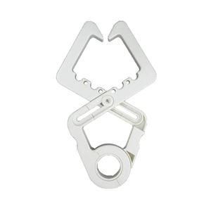 ds-〔60個セット〕 物干しフック 室内物干し 約幅24×奥行14.2×高さ1.7cm ホワイト HOS クロスフック 洗濯用品 ランドリー用品