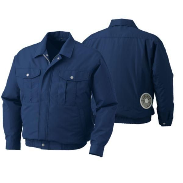 ds-KU90540 空調服 R ポリエステル製長袖ブルゾン 服のみ ダークブルー L