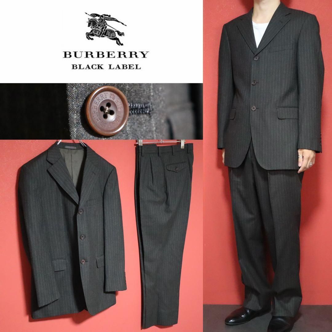 BURBERRY BLACK LABEL ウール100％ ブラウン セットアップ