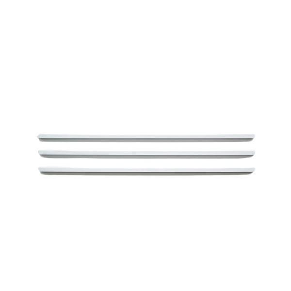 ds-（まとめ） マグエックス マグネットスリムバー 横310mm 3本パック 白 〔×10セット〕