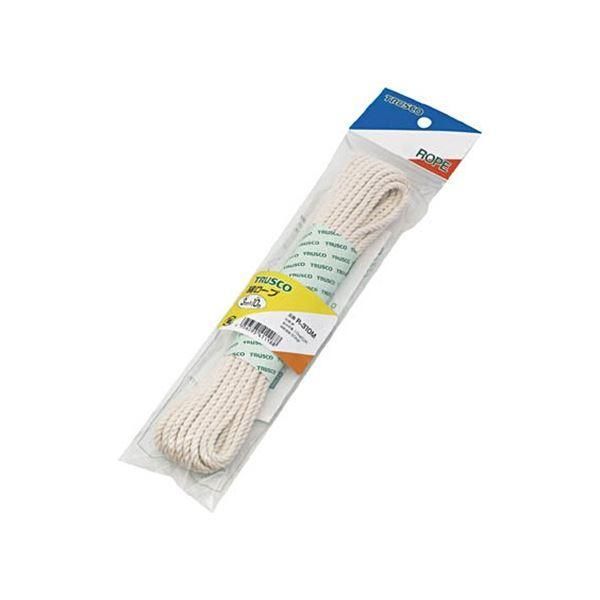 ds-(まとめ) TRUSCO 綿ロープ みつうち φ6mm×10m R-610M 1巻 〔×5セット〕
