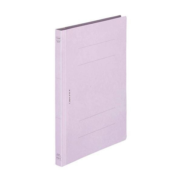 ds-(まとめ) ライオン事務器 フラットファイル(環境)樹脂押え具 B5タテ 150枚収容 背幅18mm パープル A-522KB5S 1セット(10冊) 〔×20セット〕