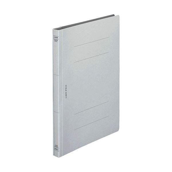 ds-(まとめ) ライオン事務器 フラットファイル(環境)樹脂押え具 B5タテ 150枚収容 背幅18mm グレー A-523KB5S 1冊 〔×50セット〕