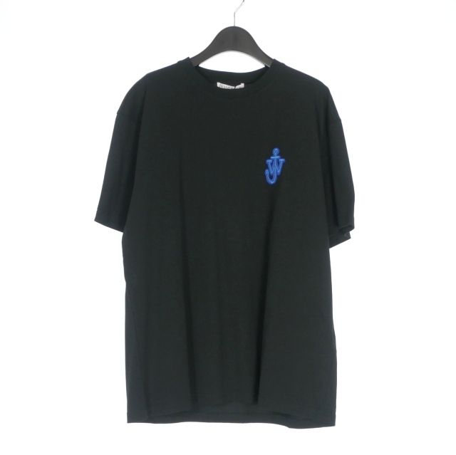 ジェイダブリューアンダーソン JWアンダーソン J.W.ANDERSON 21SS ANCHOR PATCH T-SHIRT ロゴTシャツ カットソー 半袖 L ブラック 黒 JT0061 PG0772 国内正規