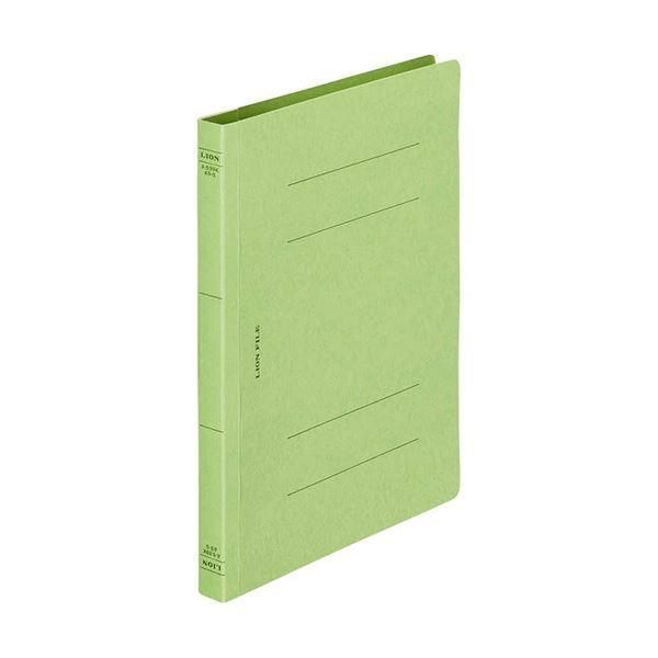 ds-(まとめ) ライオン事務器 フラットファイル(環境)樹脂押え具 A5タテ 150枚収容 背幅18mm 緑 A-539KA5S 1冊 〔×50セット〕