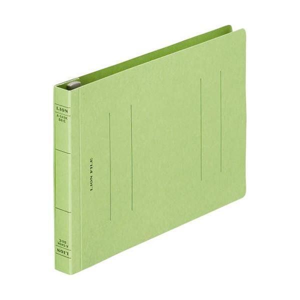 ds-(まとめ) ライオン事務器 フラットファイル(環境)樹脂押え具 B6ヨコ 150枚収容 背幅18mm 緑 A-549KB6E 1冊 〔×50セット〕