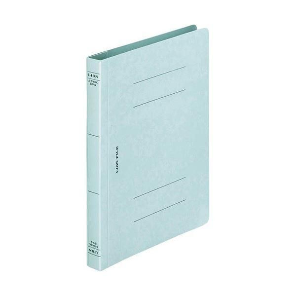 ds-(まとめ) ライオン事務器 フラットファイル(環境)樹脂押え具 B6タテ 150枚収容 背幅18mm 水 A-548KB6S 1セット(10冊) 〔×10セット〕