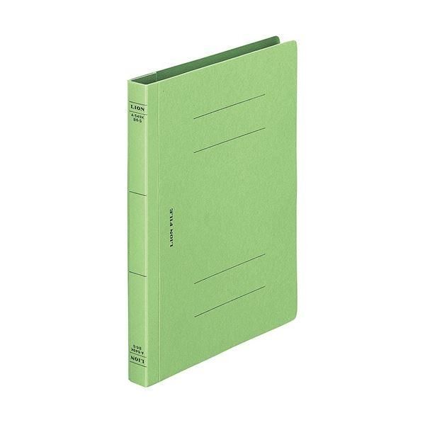 ds-(まとめ) ライオン事務器 フラットファイル(環境)樹脂押え具 B6タテ 150枚収容 背幅18mm 緑 A-549KB6S 1冊 〔×50セット〕