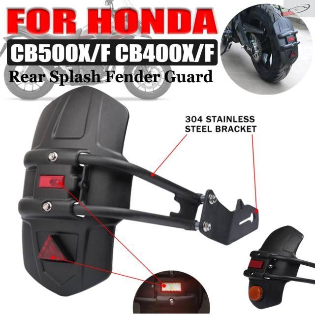 Motorcycle Rear Fender Mudguard Splash Guard Mudflap HONDA CB CB400X CB500F CB500 400 X F 400X