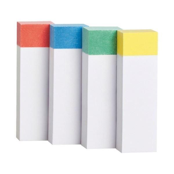 ds-(まとめ) TANOSEE ふせん 50×15mm 色帯4色 1セット(100冊:20冊×5パック) 〔×3セット〕