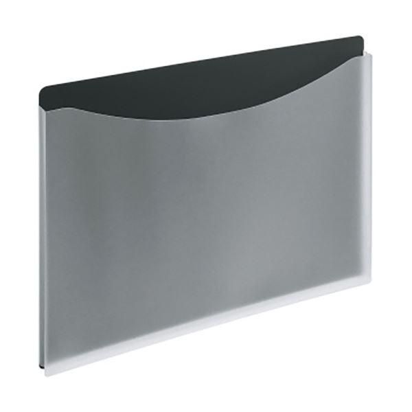ds-(まとめ) ライオン事務器 ホルダーファイル(ビジカル) A4ヨコ 235×313mm ブラック PH-12B 1冊 〔×50セット〕