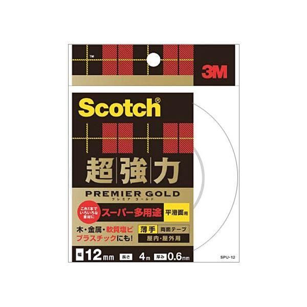 ds-(まとめ) 3M スコッチ 超強力両面テープ プレミアゴールド スーパー多用途 薄手 25mm×3m SPU-25 1巻 〔×5セット〕 10,403円