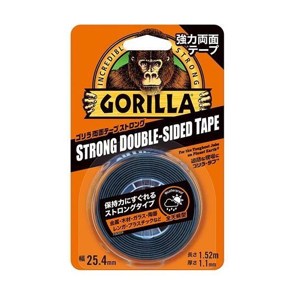 ds-(まとめ) 呉工業 KURE ゴリラ 両面テープ ストロング 25.4mm×1.52m No1779 1巻 〔×5セット〕