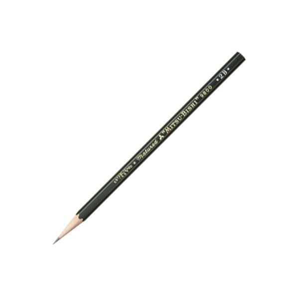 ds-(まとめ) 三菱鉛筆 六角事務用鉛筆 9800 2B K98002B 1ダース(12本) 〔×20セット〕