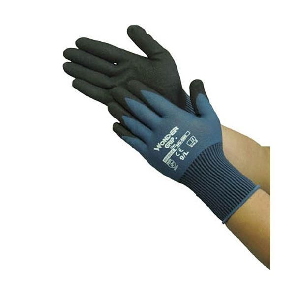 ds-(まとめ) ユニワールド WONDER GRIP フレックス スチールブルー M WG-500-M 1双 〔×30セット〕