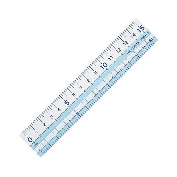 ds-(まとめ) コクヨ 直線定規(まなびすと)(再生PET樹脂製) 15cm ブルー GY-GBA110B 1セット(10本) 〔×5セット〕 9,840円