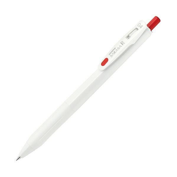 ds-(まとめ) ゼブラ ゲルインクボールペン サラサR 0.4mm 赤 (軸色：白) JJS29-R1-R 1本 〔×50セット〕
